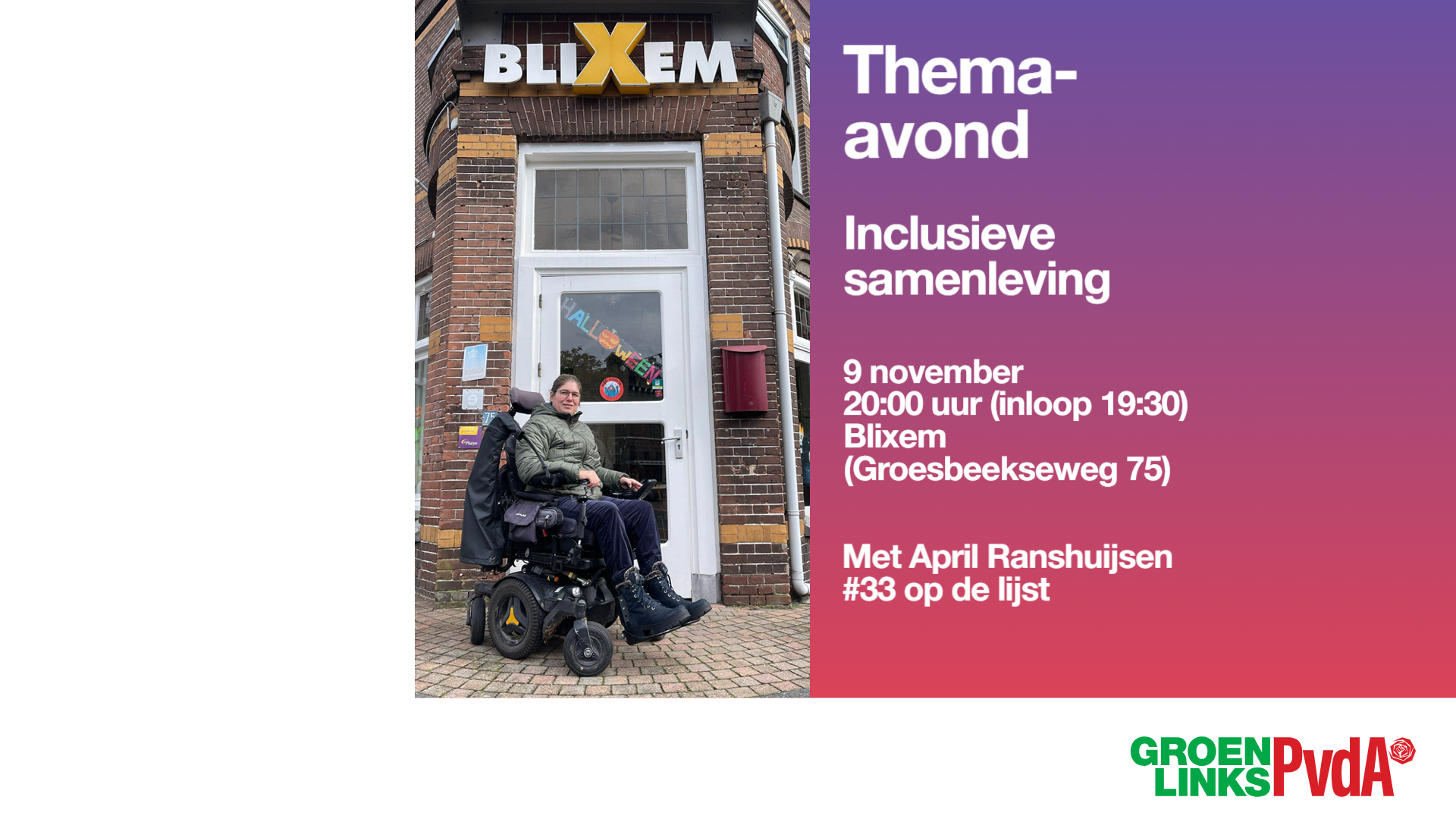 aankondiging inclusieve samenleving