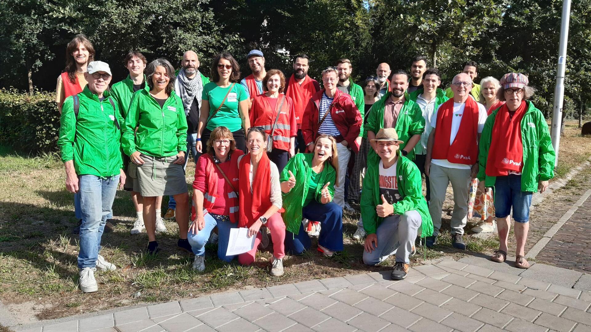 groep GroenLinksers en PvdA-ers