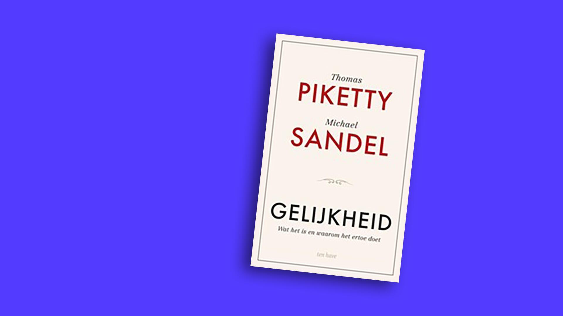 kaft boek Gelijkheid